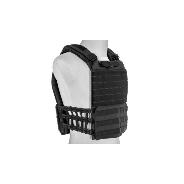 asgbox.pl - Kamizelka taktyczna typu plate carrier molle/laser-cut - czarna