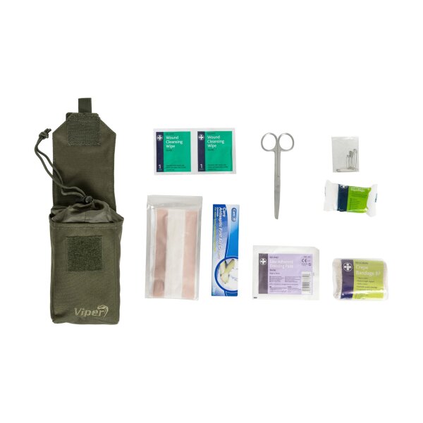 asgbox.pl - Apteczka Aid Kit z wyposażeniem - oliwkowa