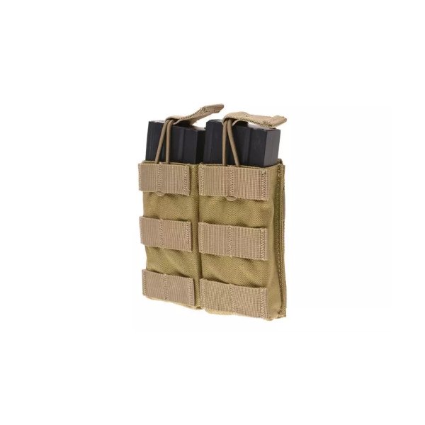 asgbox.pl - Podwójna ładownica Open Top na magazynki M4/M16 - khaki