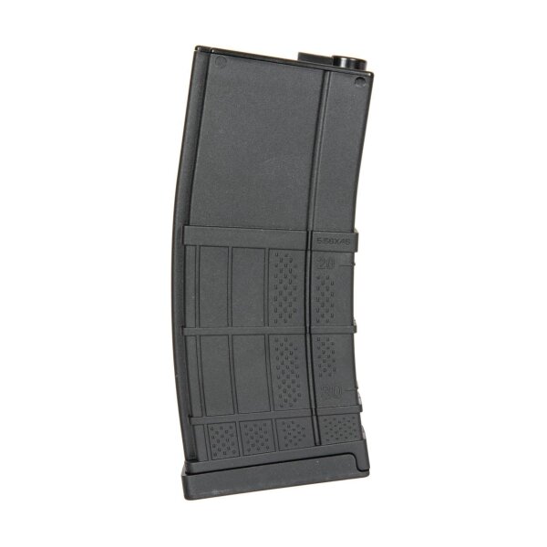 asgbox.pl - Polimerowy magazynek mid-cap LT 130 kulek do replik M4/M16 - czarny