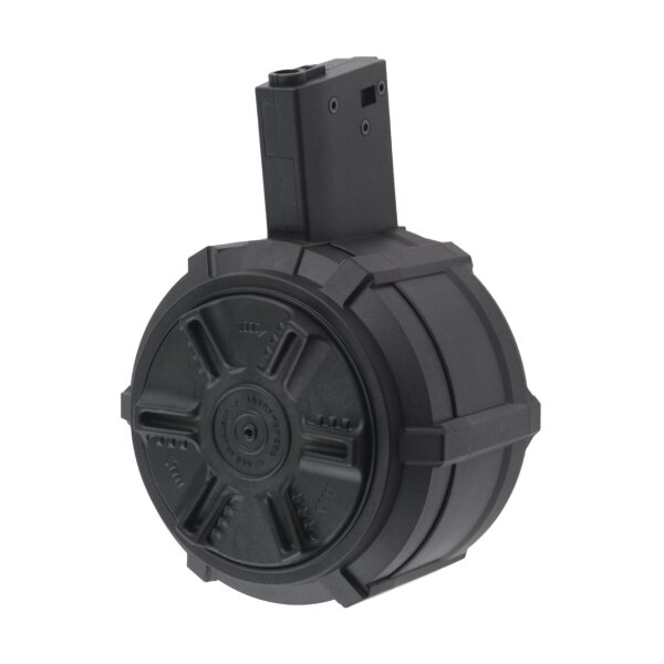 asgbox.pl - Magazynek bębnowy 2300 kulek do replik M4/M16 (elektryczny)