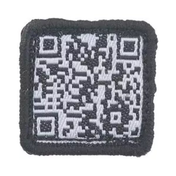 asgbox.pl - Naszywka QR Code - czarna