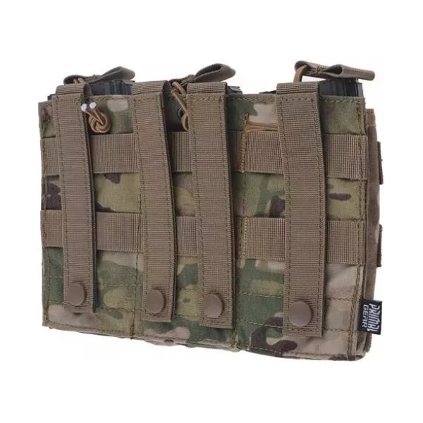 asgbox.pl - Potrójna ładownica Open I na magazynki AK/M4/G36 - Multicam®
