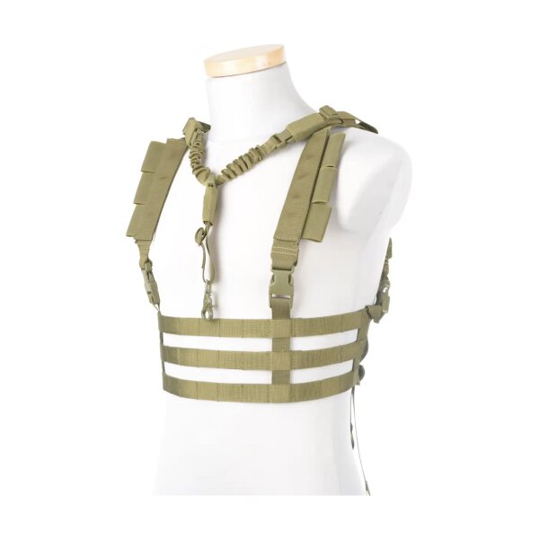 asgbox.pl - Kamizelka taktyczna Chest Rig typu Low Profile - Oliwkowa
