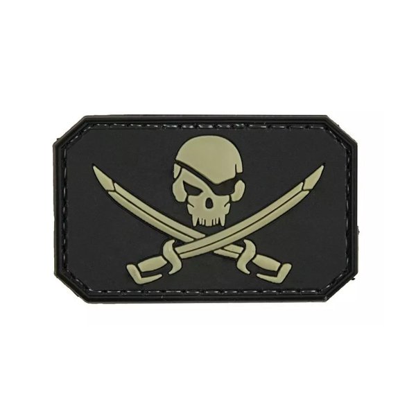 asgbox.pl - Naszywka 3D – Pirate Skull - czarna