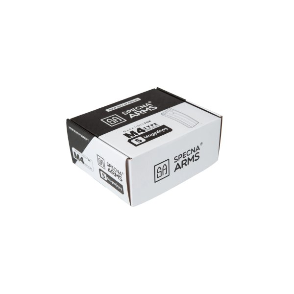 asgbox.pl - Zestaw 5 magazynków Mid-Cap na 120 kulek do replik M4/M16 - szary