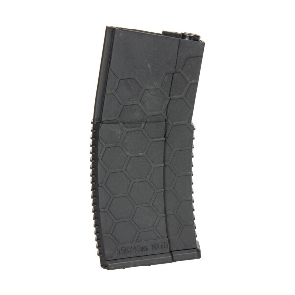 asgbox.pl - Polimerowy magazynek hi-cap HX 300 kulek do replik M4/M16 - czarny