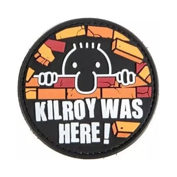 asgbox.pl - Naszywka 3D - KILROY WAS HERE