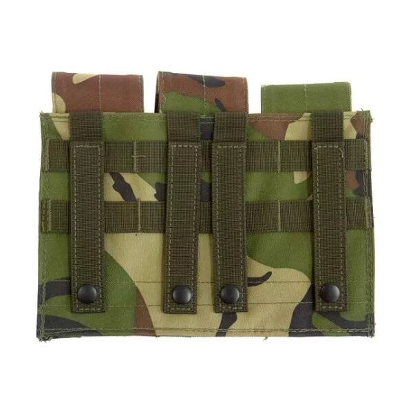 asgbox.pl - Potrójna ładownica na magazynki typu M4/M16 - woodland