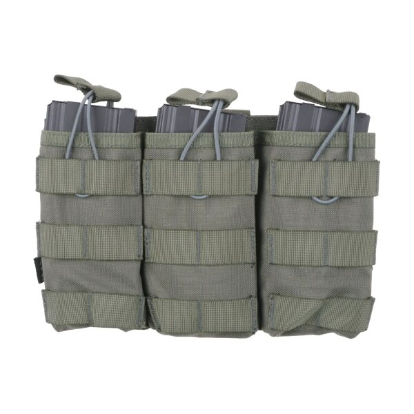 asgbox.pl - Potrójna ładownica Open I na magazynki AK/M4/G36 - ranger green