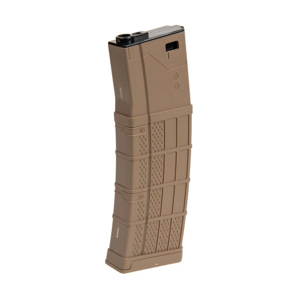 asgbox.pl - Długi magazynek mid-cap 150 kulek do replik M4/M16 - tan