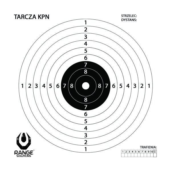 asgbox.pl - Tarcze strzeleckie KPN do wiatrówki - 100 szt.