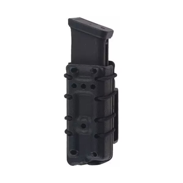 asgbox.pl - Ładownica SMC na magazynek pistoletowy (na pas 50mm) - czarna