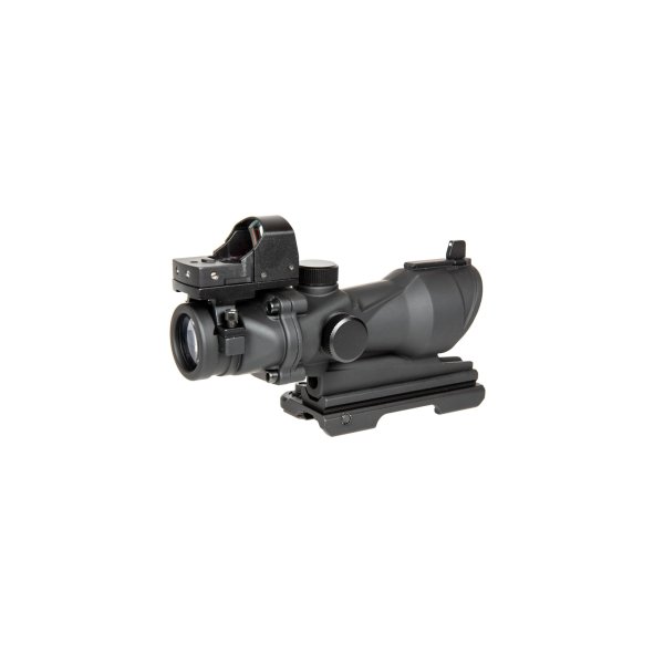 asgbox.pl - Replika lunety ACOG Style 4x32 z kolimatorem Mini Red Dot - czarna