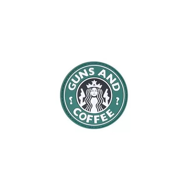asgbox.pl - Naszywka 3D – Guns and Coffee