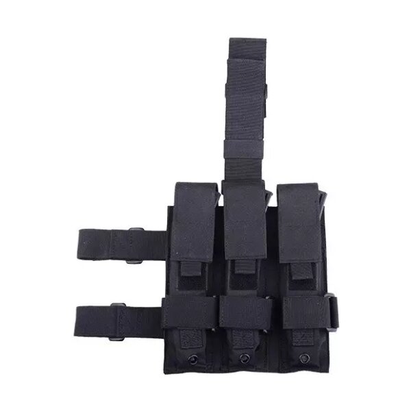 asgbox.pl - Potrójna ładownica udowa na magazynki typu MP5 - czarna