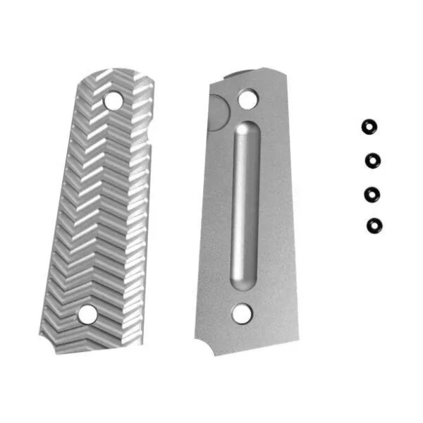 asgbox.pl - Aluminiowe okładziny chwytu TYPE C do pistoletów typu Colt 1911 - szare