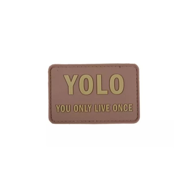 asgbox.pl - Naszywka 3D - YOLO - tan