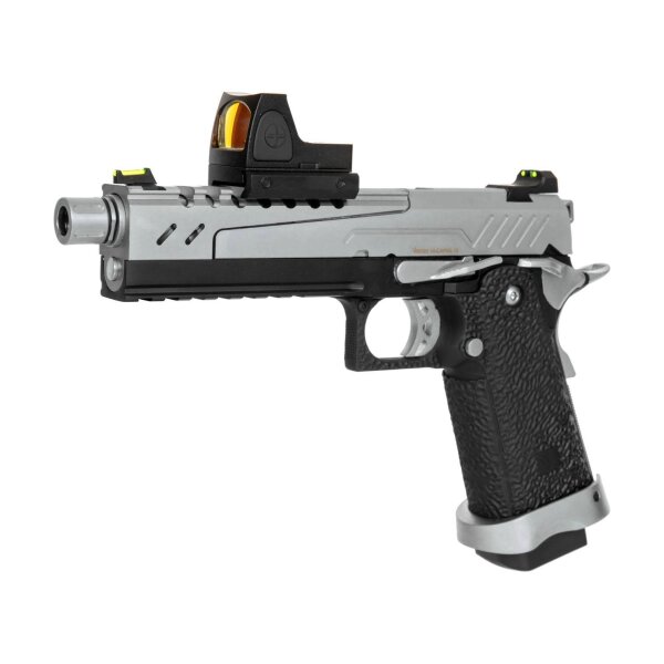 asgbox.pl - Replika pistoletu Hi-capa 5.1 Split Slide - czarna / chrom (z celownikiem BDS)