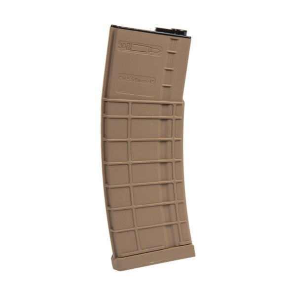 asgbox.pl - Długi magazynek mid-cap 200 kulek do replik M4/M16 - tan