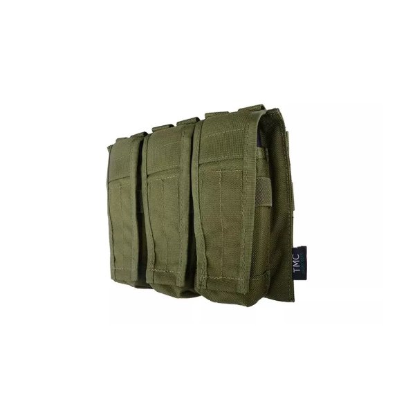 asgbox.pl - Potrójna ładownica typu AVS na magazynki M4/M16 - olive drab