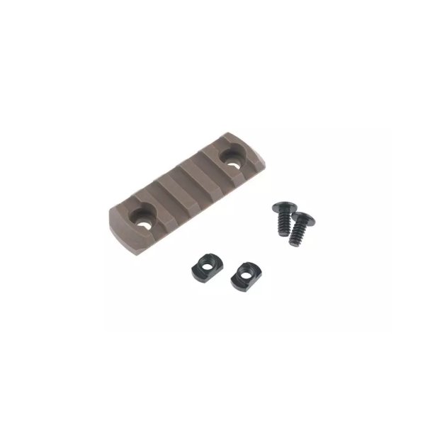 asgbox.pl - Polimerowa szyna M-LOK 5 Slot - Coyote Brown