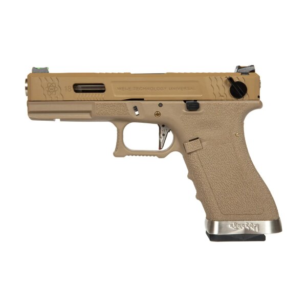 asgbox.pl - Replika pistoletu G Force G18 T9 -Tan/ Srebrny