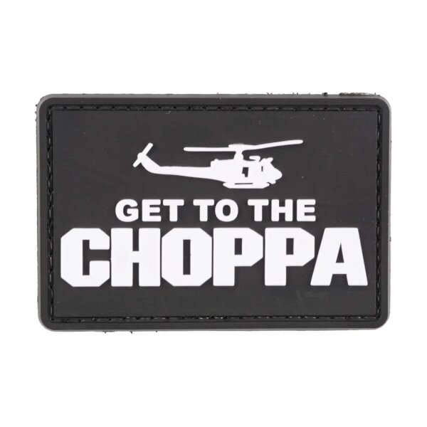 asgbox.pl - Naszywka 3D - Get to the Choppa - czarna