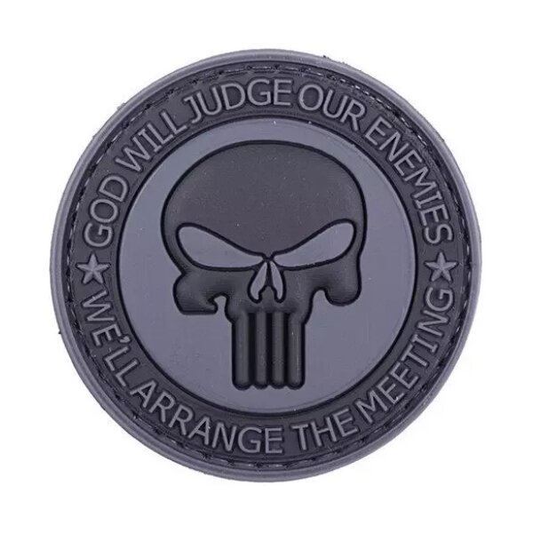 asgbox.pl - Naszywka 3D - God Will Judge Our Enemies - czarna