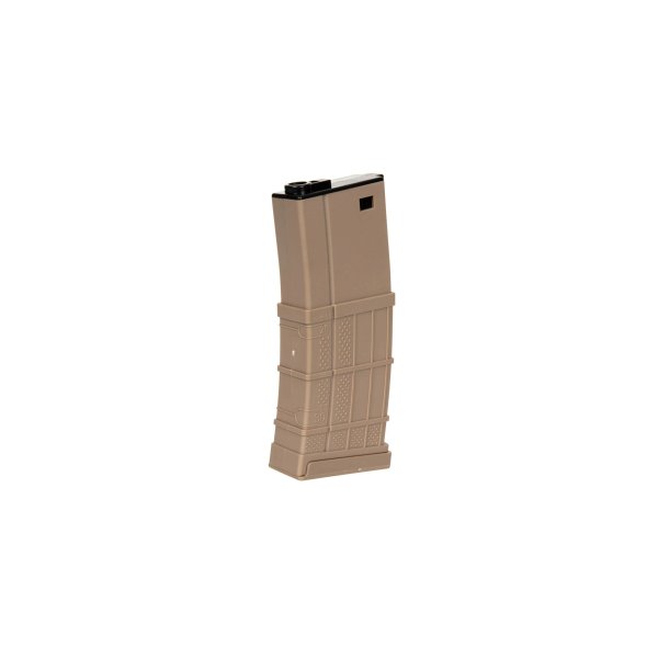 asgbox.pl - Polimerowy magazynek mid-cap LT 130 kulek do replik M4/M16 - tan