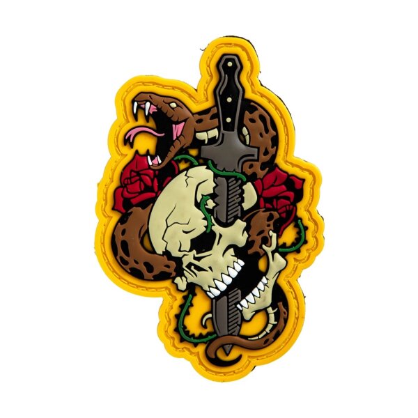 asgbox.pl - Naszywka SKULL SNAKE - full color