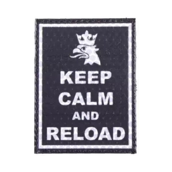 asgbox.pl - Naszywka IR - Keep Calm - czarna