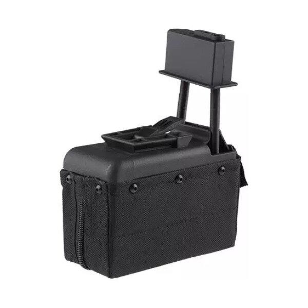 asgbox.pl - Magazynek pudełkowy 1500 kulek do repliki typu M249 - czarny