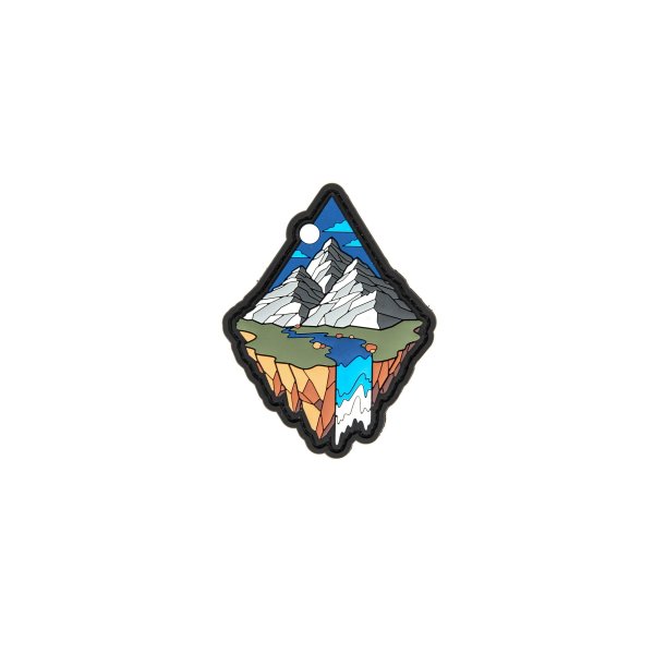 asgbox.pl - Naszywka Mountain Diamond 1 - szara