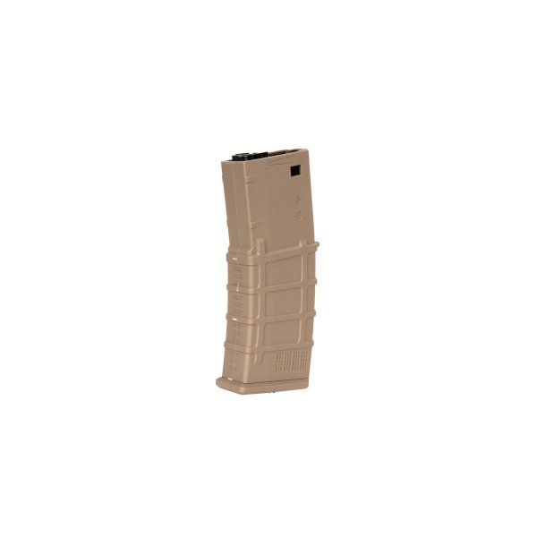 asgbox.pl - Polimerowy magazynek hi-cap 300 kulek do replik M4/M16 - tan