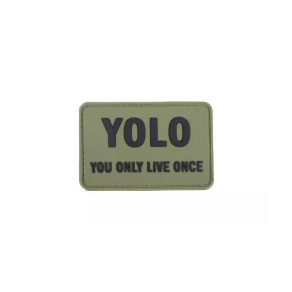 asgbox.pl - Naszywka 3D - YOLO - oliwkowa