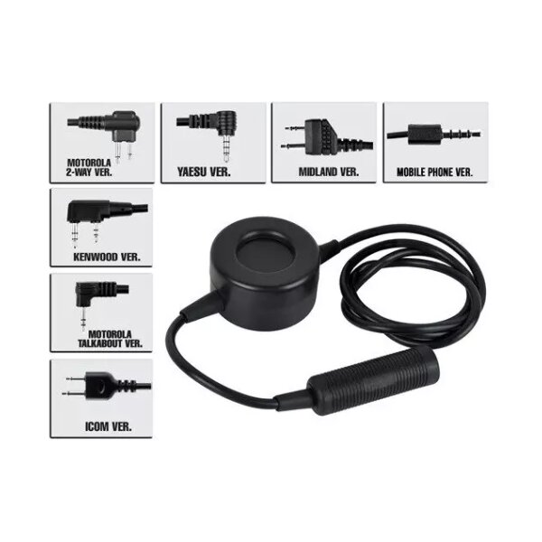 asgbox.pl - Przycisk PTT TCI Military (Motorola 2-pin)