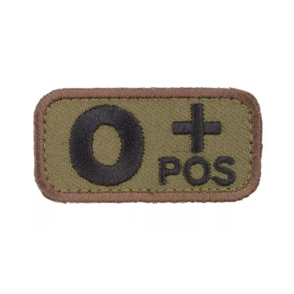 asgbox.pl - Naszywka BloodType : O+POS - forest