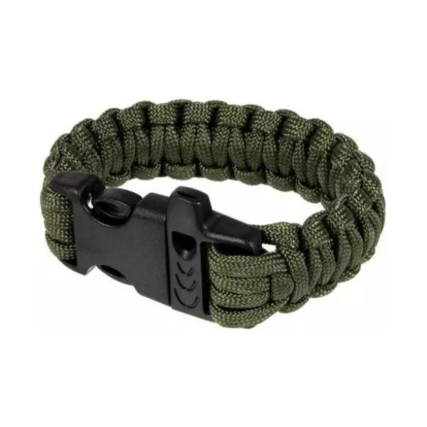 asgbox.pl - Bransoletka survivalowa (fastex) - olive drab