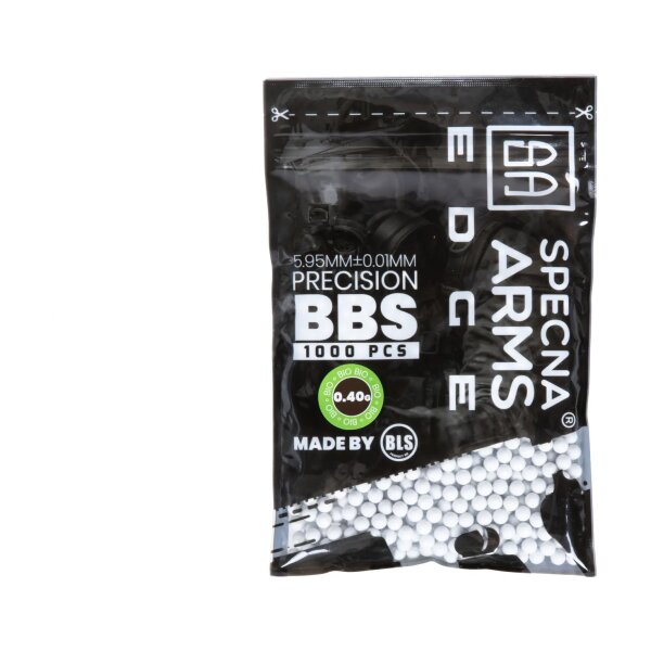 asgbox.pl - Kulki precyzyjne Specna Arms EDGE™ BIO 0.40g - 1000szt - białe