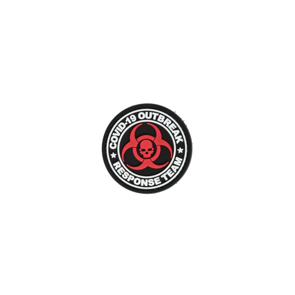 asgbox.pl - Naszywka 3D COVID-19 Outbreak Response Team - czarna