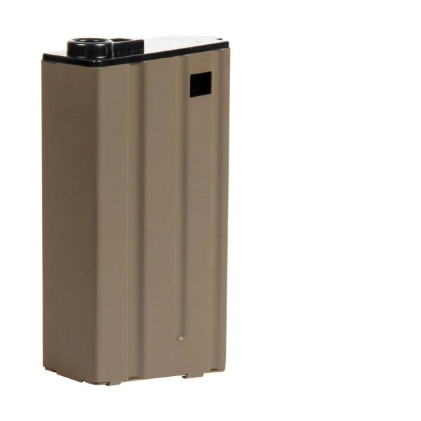 asgbox.pl - Krótki magazynek mid-cap 110 kulek do replik M4/M16 - tan