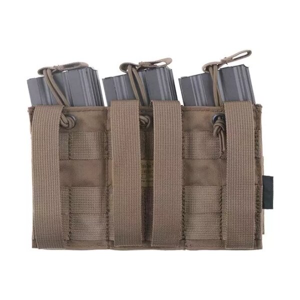 asgbox.pl - Potrójna ładownica Open Top na magazynki M4/M16 - coyote brown