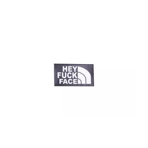 asgbox.pl - Naszywka IR - Hey Fuck Face - czarna