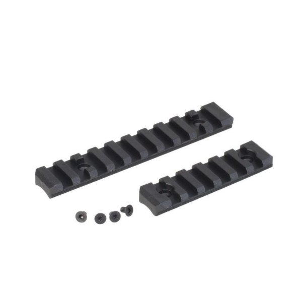 AA Set of RIS Rails for AAP-01 GBB, 10 / 6 Slots (2 Pieces) - Black