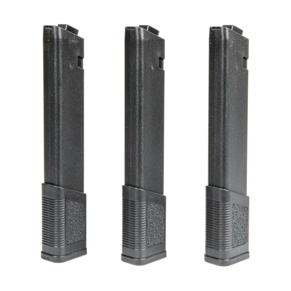 asgbox.pl - Zestaw 3 magazynków Mid-Cap 120 kulek do replik KWA Ronin TK.45