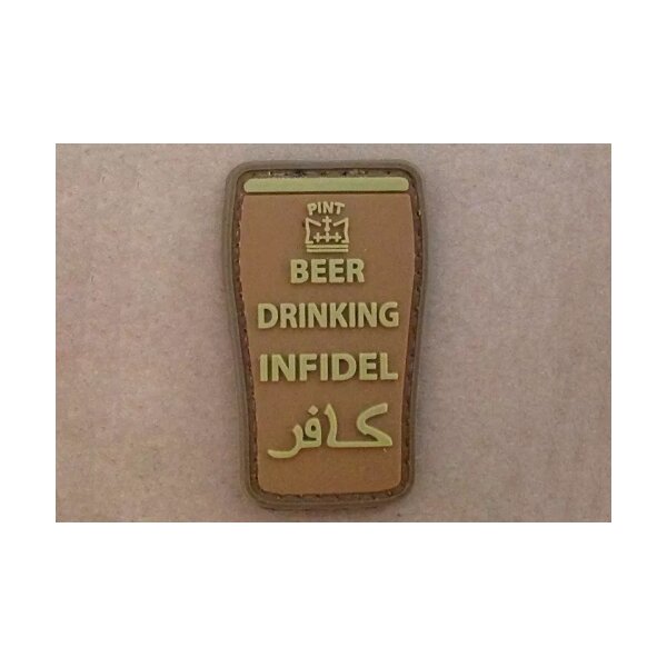 asgbox.pl - Naszywka 3D - Beer drinking infidel - Coyote