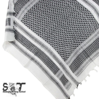 Arafatka Shemagh Military Tactical White & Black