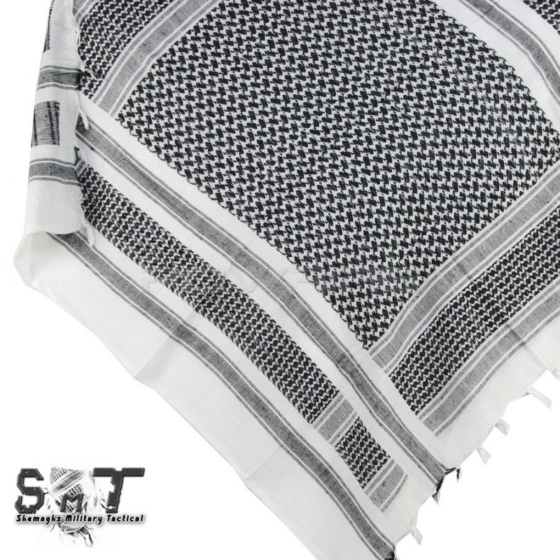 Arafatka Shemagh Military Tactical White & Black asgbox.pl Arafatka Shemagh Military Tactical White & Black