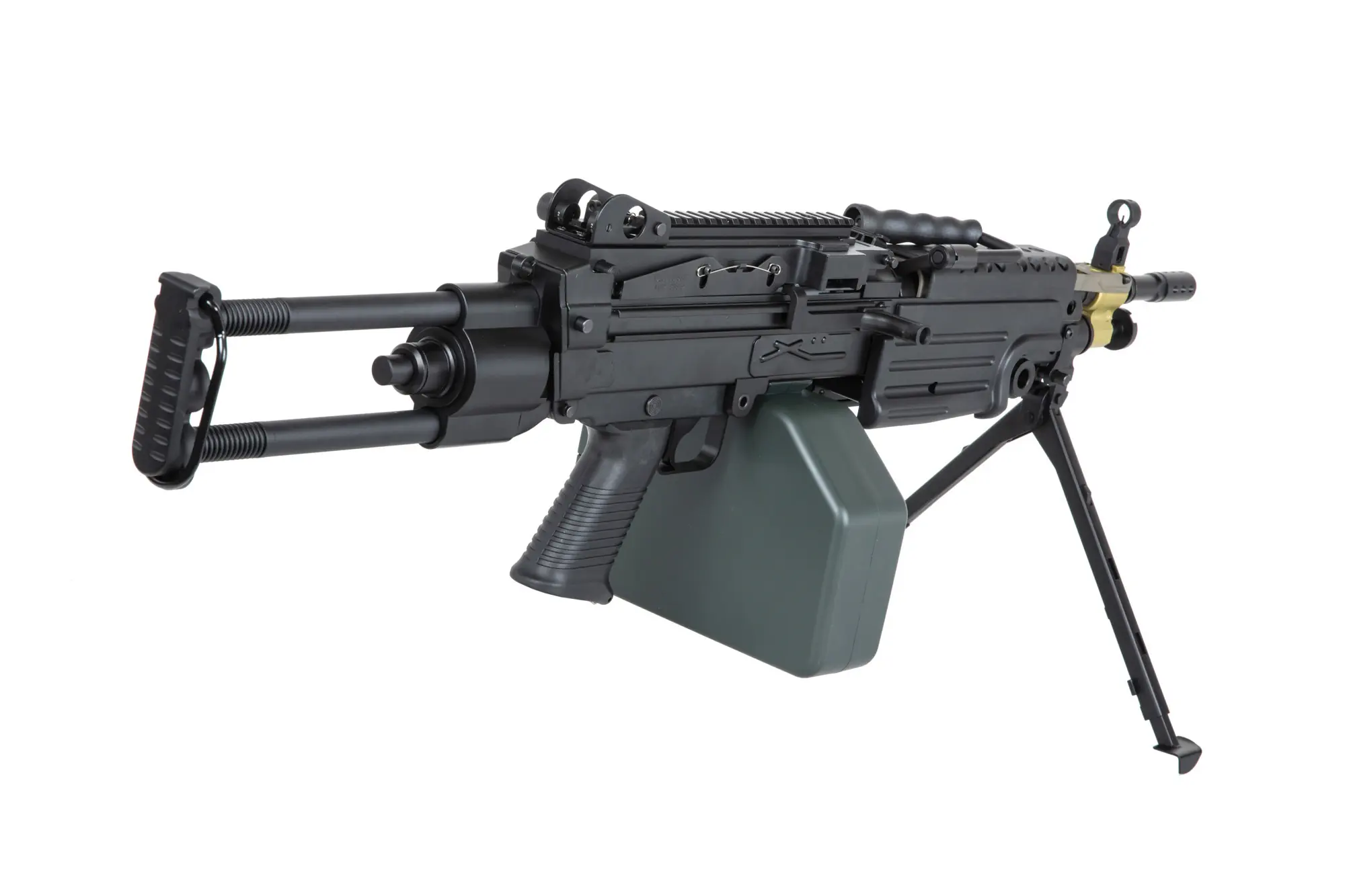 Karabin maszynowy ASG A&K Cybergun M249 PARA Czarny (OUTLET) OUT-72-042766-00 asgbox.pl asgbox.pl - Karabin maszynowy ASG A&K Cybergun M249 PARA Czarny (OUTLET)